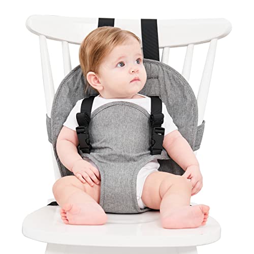 נסיעות לרתום מושב עבור תינוק כיסא גבוה, בטיחות לרתום כיסא אבזר עבור תינוק האכלה, נייד בד לרתום פעוט כיסא מושב עם רצועות מתכווננות, תינוק חייב שיהיה ברשות נסיעות חיוני