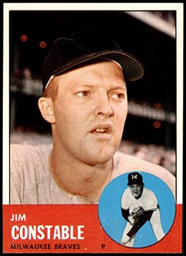 1963 Topps 411 Jim Constable Milwaukee Braves NM/MT Braves