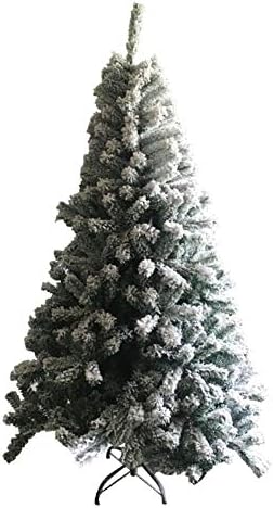 שלג קיקסיין נוהר לבן אורן חג המולד מלאכותי עם מעמד מתכת, עץ עונתי עונתי עונתי עיצוב חג ריאליסטי i 11.8ft