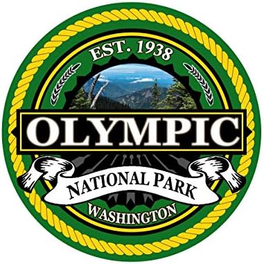 מדבקת הפארק הלאומי האולימפי 3 אינץ 'ביגוד מדבקות מחשב נייד