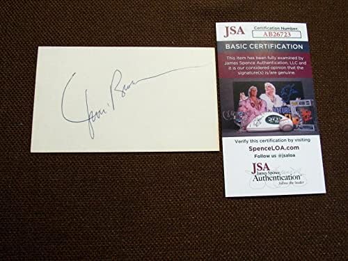 ג 'ים בראון קליבלנד בראונס הופ חתם על כרטיס אינדקס וינטג' אוטומטי
