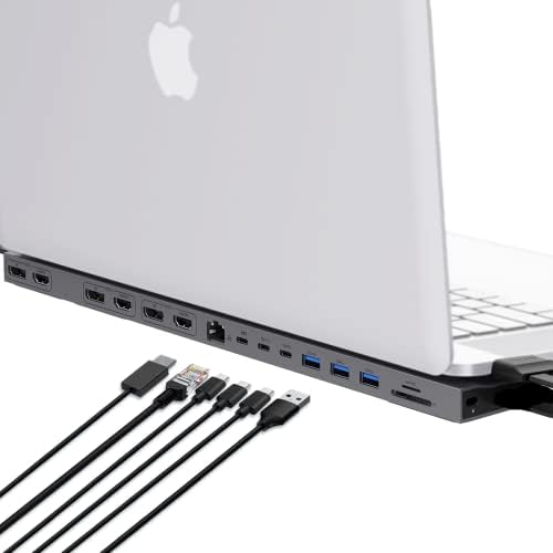 Hyperdrive 4K Multi Display Station עבור MacBooks 13 -16 - 15 יציאות