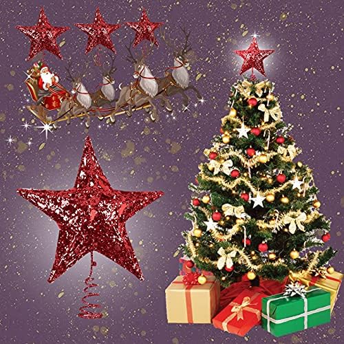 עץ חג המולד חמש נקודות מחודדות קישוט חלול - חוט קישוטים לקישוטים לדלת הבית