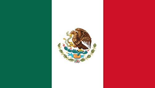 סט Tenner.London של 5 דגל מקסיקני ברזל על מסך בד הדפסה מכונת יישום העברה רחיצה דרום אמריקה Bandera de México