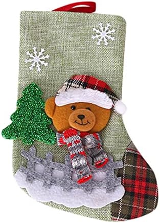 אבני חן אקריליות גדולות וקריסטלים למלאכות קישוטים לחג המולד Santa Claues גרביים משובצות גרבי פשתן גרבי עץ חג המולד תיקון קישוטים