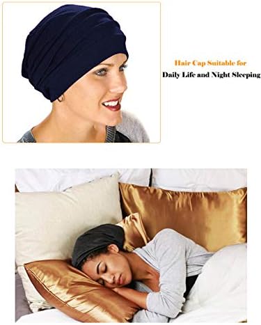 כובע טורבן כותנה של כימו כותנה קפלים אלופציה כובע ראש קירח לסרטן מכסה צעיף נשים