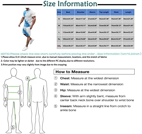 Zhensanguo Mens אופנה 2 חלקים סט של שרירים מזדמנים שרוול קצר חולצות טריק