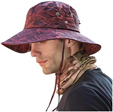 כובעי הדייג של Spencellage של Spencial, כובעי דיג, כובע דלי שוליים רחב לקיאקים טיולים רגליים חיצוניים, כובע הגנה מפני שמש כובע
