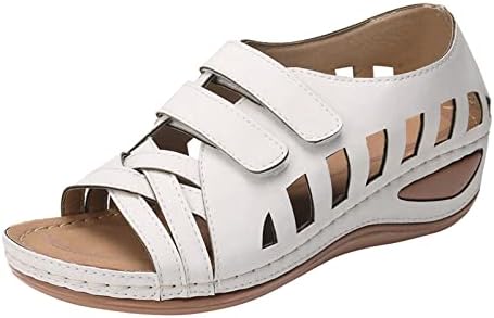 סנדלים לנשים מתגנדר קיץ טריז, אופנה בוהו פלטפורמה גבוהה העקב סנדלי קומפי פתוח הבוהן רומי נעליים