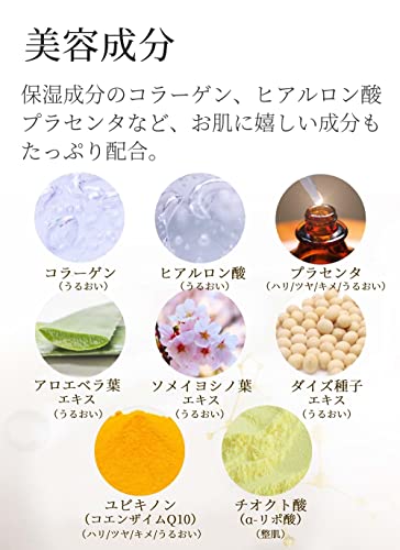 לבקר מסכת פנים לחות + קולגן, חומצה היאלורונית, תמצית שליה ותמצית פריחת דובדבן, תוצרת יפן