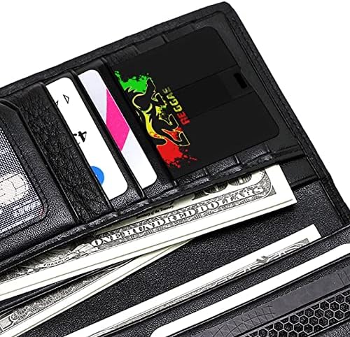 אריה רגאיי ג'מייקה בכרטיס בנק אשראי USB כונני פלאש זיכרון נייד כונן אחסון מקש נייד 32 גרם