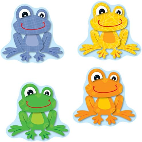 קרסון דלוסה 36 חלקים צבעוני צפרדעים פאנקי גזרות לוח עלון, גזרות צפרדע בהירות וצבעוניות ללוח עלון, מעונות יום ועיצוב כיתה יסודי