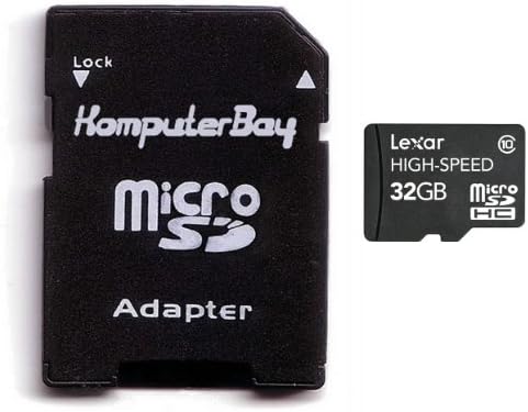 לקסאר 32 ג ' יגה-בייט כרטיס מיקרו-מחשב נייד מחלקה 10 מיקרו-מחשב מהיר עד 12 מגהבייט / שניות כתוב ועד 20 מגהבייט / שניות קרא עם מתאם מחשב