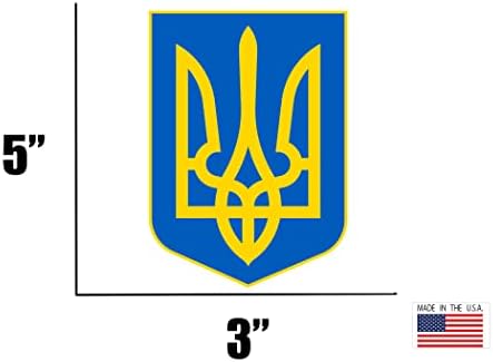 Rogue Rugue Tactical אוקראינה מדבקת דגל אוקראינה מעיל נשק אוקראיני מכונית רכב מדבקות חלון פגוש תמיכה