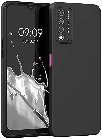 מקרה KWMobile התואם ל- T -Mobile Revvl V+ 5G Case - כיסוי סיליקון TPU רך ומגן רך - מט שחור