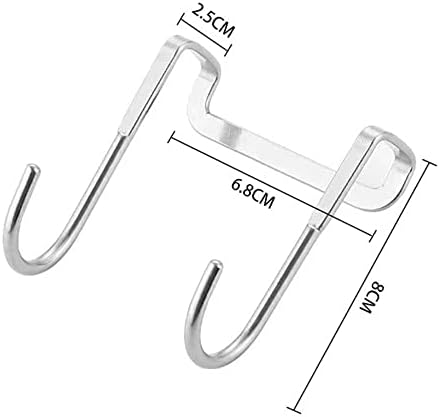 Cntoponglong 4pack מעל דלת וו ווים כבדים מעל דלת וו מעל מגירת ארון ווים כפולים ווים דלת למקלחת לארון ארונות ארון ארון ארון