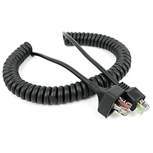 8 Pin RJ-45 Microphone Cable Mic Cord Replacement for Kenwood Mobile Radio AMM300-K30 KMC-30 KMC-32 KMC-35 TK-7100 TK-760 TK-768 TK-762G TK-780G M-261A TM-271A /471A/281/481A TK-8108/868G TK-8100