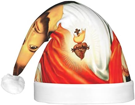קדוש לב של ישו חג המולד כובע גברים של נשים סנטה כובע יוניסקס ביצועים כובע למסיבה מסיבת כובעים