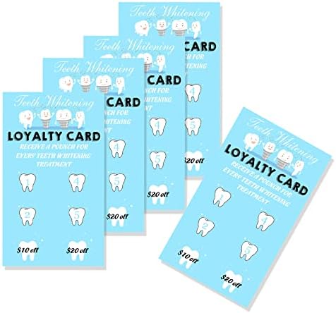 הלבנת שיניים כרטיסי נאמנות 2x3.5 אינץ