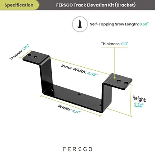 Fersgo מתחת למגש מקלדת שולחן 20 x 11, קל להתקנה של מקלדת ומגש עכבר הזזה עם מנוחת שורש כף היד, מסתובב 360 מעלות עם גובה מתכוונן וזווית ההטיה של ± 15 ° 17.75 עם מרווחים