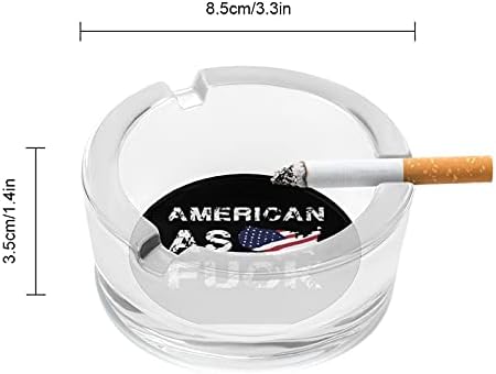 אמריקה דגל מפה סיגריות מעשנים מגש אפר מאפרות מזכוכית לקישוט שולחן השולחן של המשרד הביתי