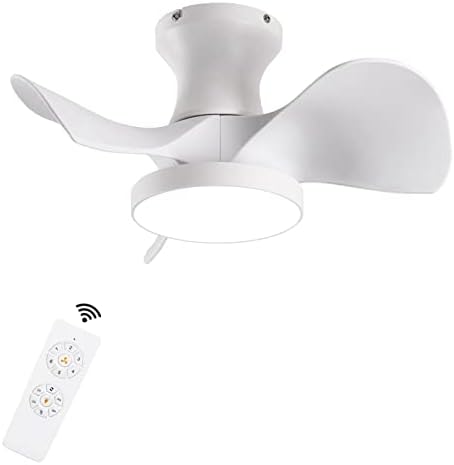 מאווררי תקרות של UOJ 22 עם אורות ומאוורר תקרה לבן ושקט קטן ושקט עם אור LED לחדר אמבטיה, פטיו למטבח