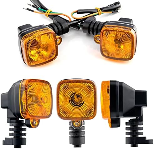 1 זוגות אופנוע הפעל אותות נצנץ אינדיקטורים אורות נצנץ שונה אביזרי עבור 125 125 כיכר הלוגן מנורת נורות צהוב אור