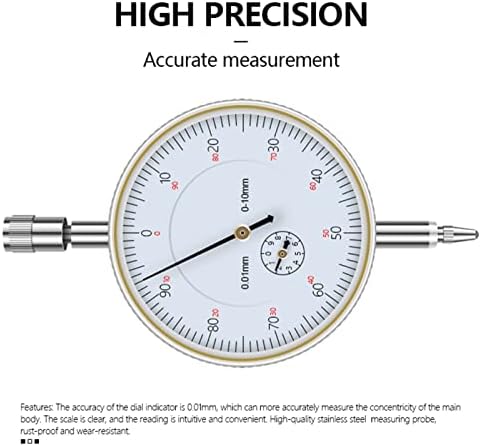 מחוון חיוג SMANNI 0-10 ממ מדויק 0.01 ממ מד חיוג מד בדיקת מיקרומטר מד מדידה