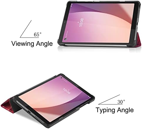 מארז מגן טבליות למארז LENOVO TAB M8 GEN 4 TB-300FU TRI TRI-FOLL CASE TABLET TABLET, PC HARD PCER BACK SLIM CASE TASE RULIE זוויות עומדות עמדות על מעטפת קשיח כיסוי מגן כיסוי מגן (C