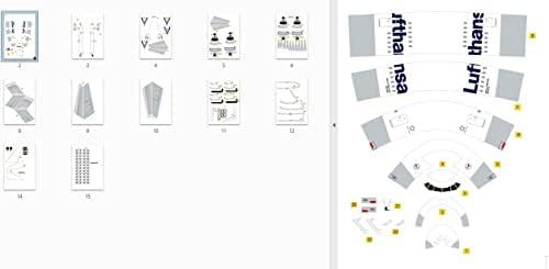 מוקינון 1:100 נייר 380 גרמנית לופטהנזה איירליינס מטוס דגם סימולציה מטוסי דגם תעופה דגם מטוסי ערכות עבור אוסף ומתנה