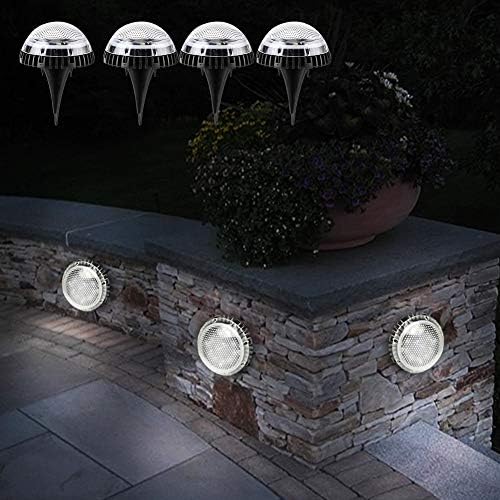 FDIT LED אטום למים אור חרוזי סולארי מתחת לקרקע קבור אור אורות דיסק אורות נוף לחצר גן גן חיצוני חצר חצר