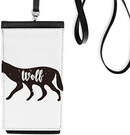 ארנק טלפון של בעלי חיים בשחור לבן ארנק תלייה ניידת כיס שחור