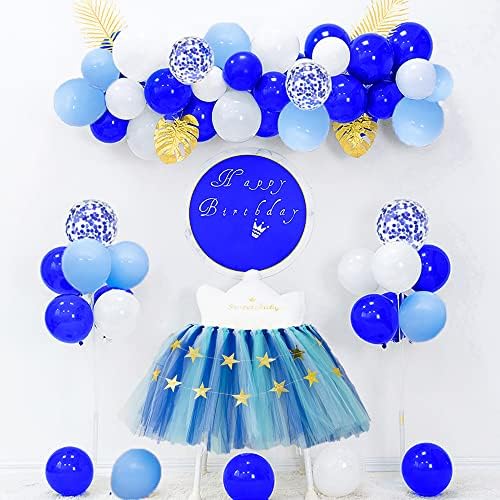 כחול בלוני 100 חבילה 12 אינץ רויאל כחול אור כחול ולבן לטקס בלוני יום הולדת סיום חתונה תינוק מקלחת מסיבת קישוטים