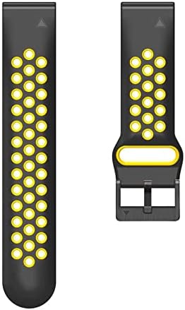 רצועת סיליקון 26 22 ממ לגרמין פניקס 6 6 פרו 5 5 פלוס / פוררונר 935 ג ' י פי אס ד2 דלתא פקס מק2 שחרור מהיר רצועת שעון קלה