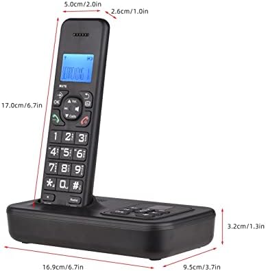 Houkai להרחבה מערכת טלפון אלחוטית ניתנת להרחבה מכונה 3 שורות LCD תצוגת שיחות ללא ידיים 16 שפות למשרד