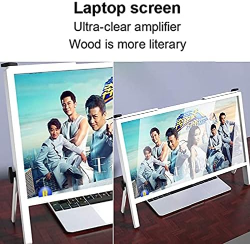 מגדלת מסך מחשב עבור צג שולחן עבודה, מחזיק מסך טלפון מחשב עם עיצוב זווית מתכווננת, מתאים לצפייה בסרטים שעובדים לימוד