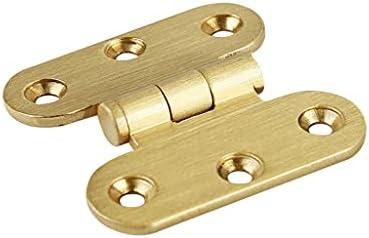 ZSEDP 2PCS COPPER MINI שטוח קופסה קטנה מתקפלת צירי צירי דלת DIY ציוד מלאכה