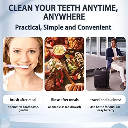משחת שיניים קצף הלבנת, 360 * עמוק עבור אוראלי לבן ונקי, קצף משחת שיניים לשיניים רגישות, משחת שיניים קצף עם מרכיבים טבעיים אפיית סודה-אוכמניות