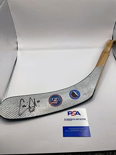 CAMI Granato Team USA ארהב לנשים אולימפיות אוטומטיות חתימה על הוקי מקל הוקי W/PSA COA - מקלות NHL עם חתימה