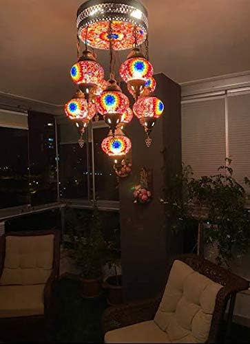 Sudamlasibazaar - 31 סנטימטרים הניתנים להתאמה אישית טורקית תקרת פסיפס, מנורה לפסיפס, נברשת תליון תלויה, תאורה, תאורה, עיצוב בית, אור טורקי