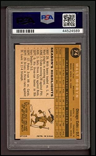 1960 Topps 74 Walt Moryn Chicago Cubs PSA PSA 5.00 Cubs