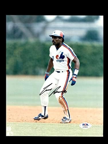 TIM RAINES PSA DNA Cert חתום 8x10 Photo Expos Autograpth - תמונות MLB עם חתימה