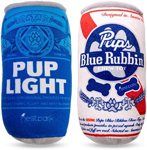 נסטפארק גור אור וגורים כחול גומי-מצחיק כלב צעצועים - קטיפה חורק כלב צעצועים עבור בינוני, קטן וגדול-חמוד כלב מתנות עבור כלב יום הולדת - מגניב ממולא פרודיה כלב צעצועים