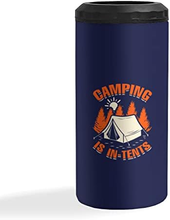 קמפינג הוא באוהלים מבודדים דלים יכולים קרירים יותר - יער יכול קריר יותר - אמנות מבודדת רזה