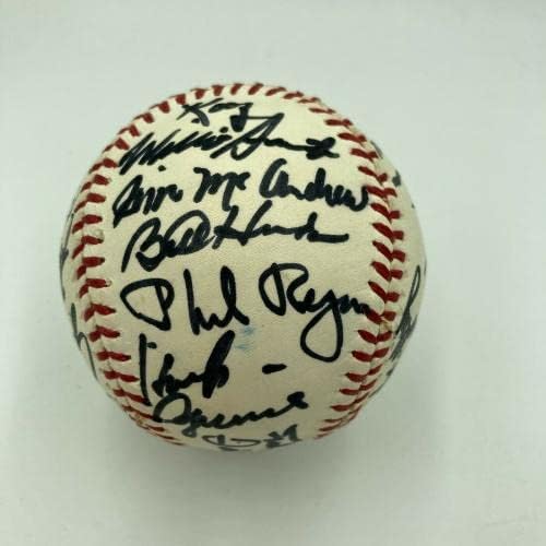 קבוצת שיקגו קאבס יפה משנת 1969 חתמה על בייסבול מייג'ור ליגה ארני בנקס JSA - כדורי חתימה