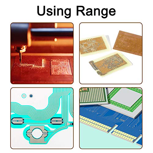 Aoje-Link צד אחד בצד נחושת Copper PCB מעגל למינציה, סיבי זכוכית FR-4, 300 x 200 x 1.5 ממ, 4 יחידות
