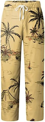 מכנסי חוף פשתן כותנה לגברים מכנסי חוף קיץ מכנסי פשתן כותנה מכנסי פשתן מזדמנים משקל קל משקל משקל יוגה