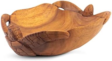 קולקציית G6 מעץ בעבודת יד שני צבים קערה דקורטיבית קערה דקורטיב