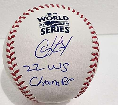 כריסטיאן חאבייר חתם על 2022 אסטרוס בייסבול בייסבול 22 WS Champs MLB Holo - כדורי בייסבול עם חתימה