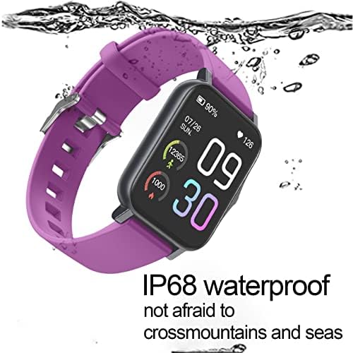 Watch Smart - Sport IP68 Smart Watch תואם לאייפון מתנות יום הולדת לסמסונג Android iOS לנשים גברים מוניטור לחץ דם פעילות כושר גשש כושר W צג דופק